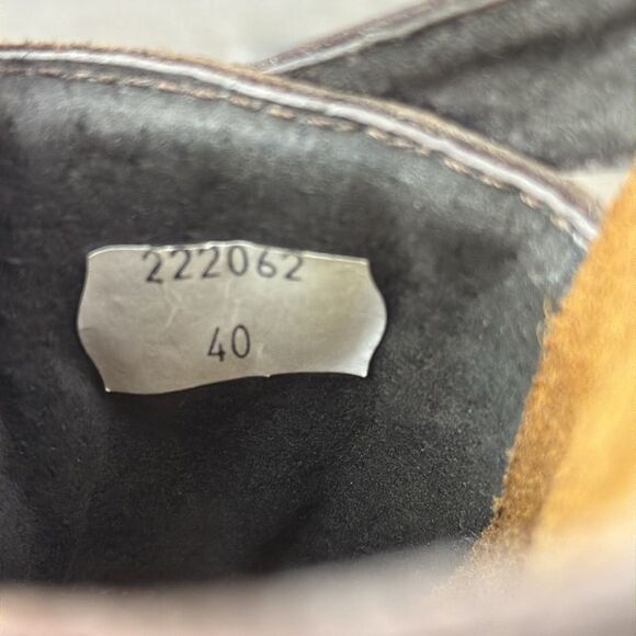 Naot Eve Brown Leather Women's Sz 9/EU 40 Slip On Open Toe Platform Wedge Sandal - Picture 6 of 11